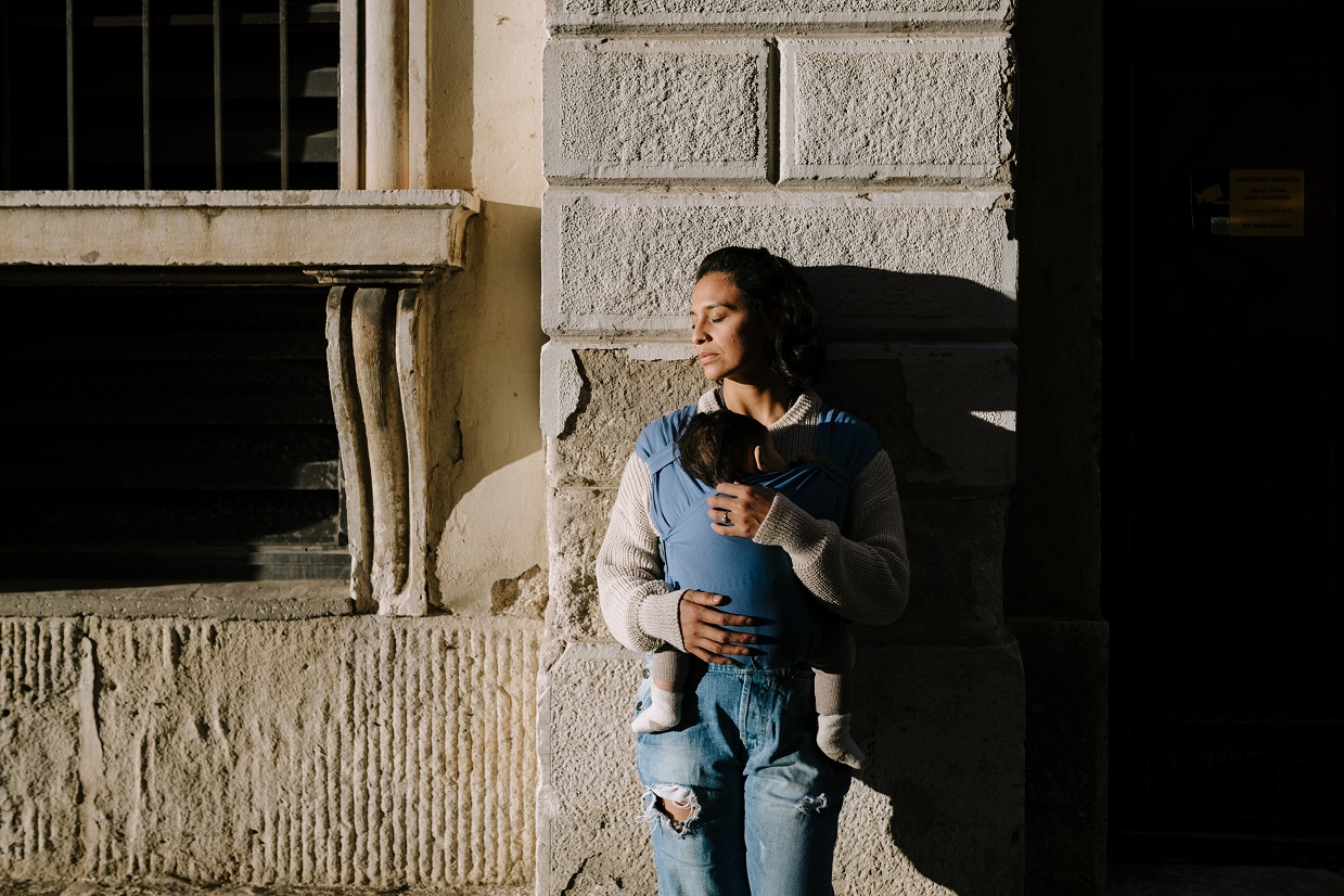 boba.img_alt_prefix Porta-bebé Evolucionário Mochila Pano Boba Bliss Vintage Navy