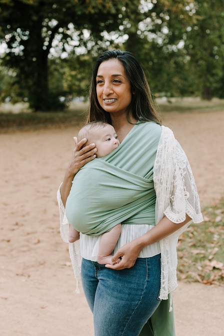 boba.img_alt_prefix Pano elástico porta-bebês Boba Wrap Sage Green