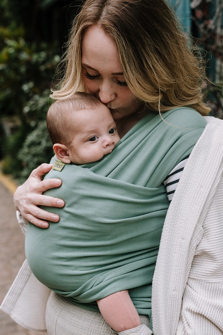 boba.img_alt_prefix Pano elástico porta-bebês Boba Wrap Sage Green
